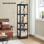 Kleine Rackbox - Wohnzimmerschrank - extra stark - 5 Level - Schwarz