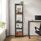 Kleine Rackbox - Wohnzimmerschrank - extra stark - 5 Level - Schwarz