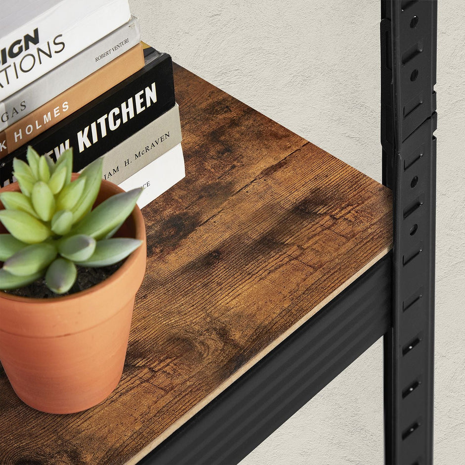 Kleine Rackbox - Wohnzimmerschrank - extra stark - 5 Level - Schwarz