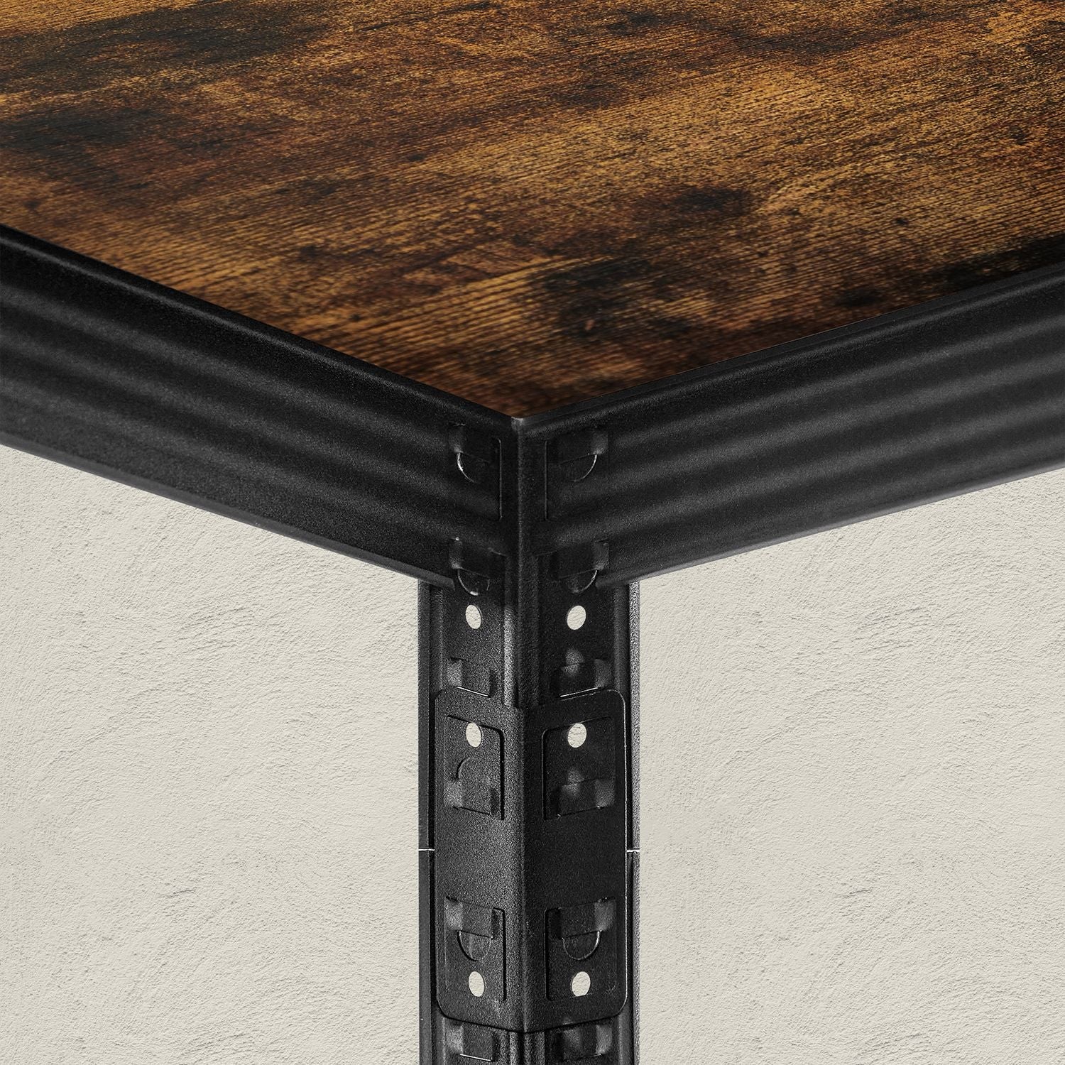 Kleine Rackbox - Wohnzimmerschrank - extra stark - 5 Level - Schwarz