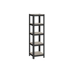 Kleine Rackbox - Wohnzimmerschrank - extra stark - 5 Level - Schwarz