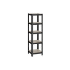 Kleine Rackbox - Wohnzimmerschrank - extra stark - 5 Level - Schwarz