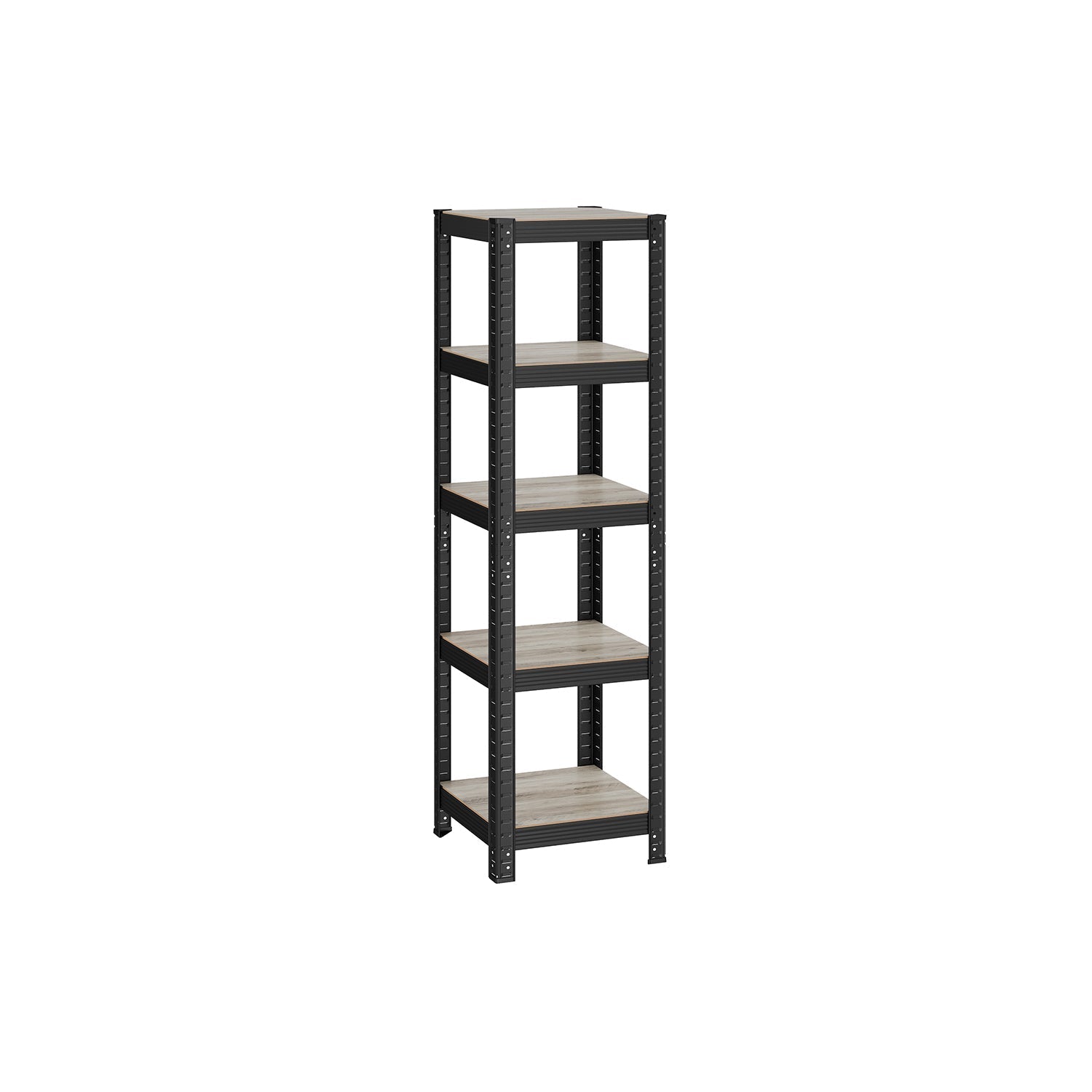Kleine Rackbox - Wohnzimmerschrank - extra stark - 5 Level - Schwarz