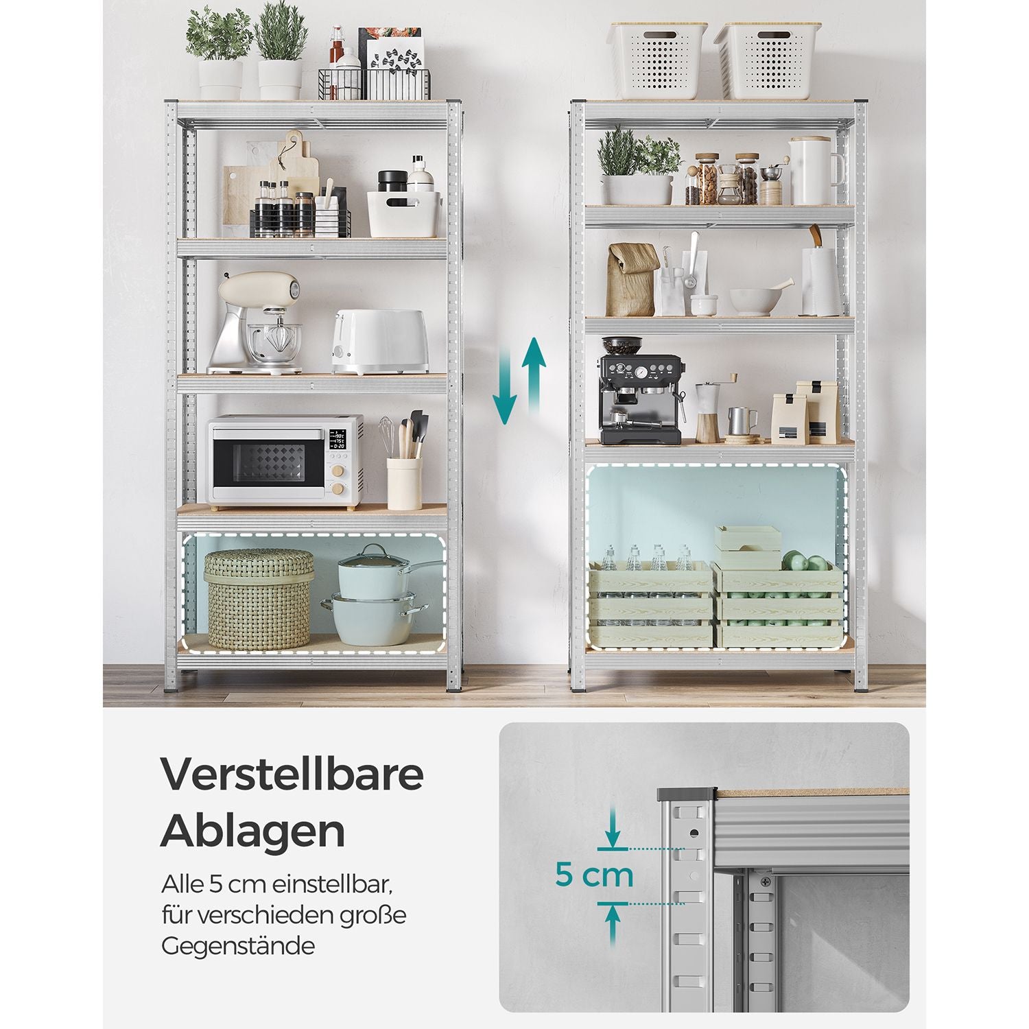 Set von 2 Storage Boards - Silber