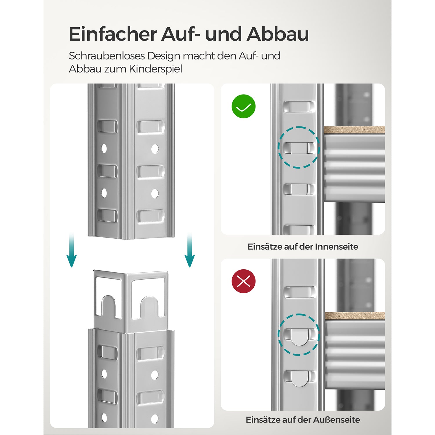 Set von 2 Storage Boards - Silber