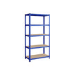 Opbergrek - 200 x 100 x 50 cm - 5 Verstelbare Planken - Staal - Blauw