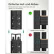 Stellingkast - Set van 2 - 5 Planken - Draagvermogen tot 875 kg - Zwart