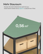 Corner Board - Kurskapazität von bis zu 875 kg - Tinte -Black & Natural Beige