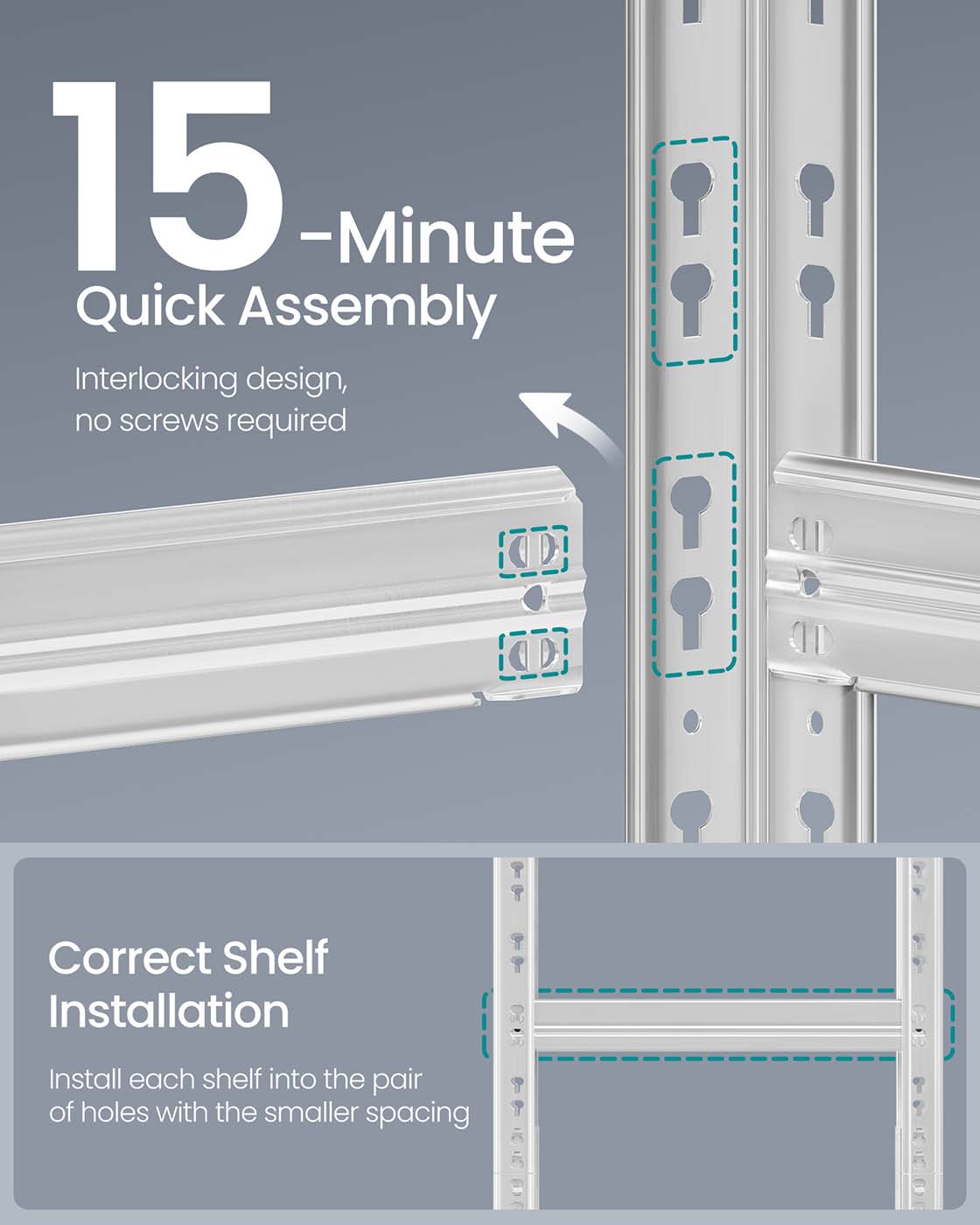 Stelling - robust - verstellbare Regale
