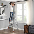 Leiter - Aluminium - Anti -Slip - 5 Schritte - bis zu 150 kg Ladekapazität