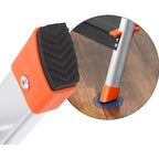Leiter - 3 Stufen - Aluminium - Anti -Slip -Füße - Ladungskapazität 150 kg