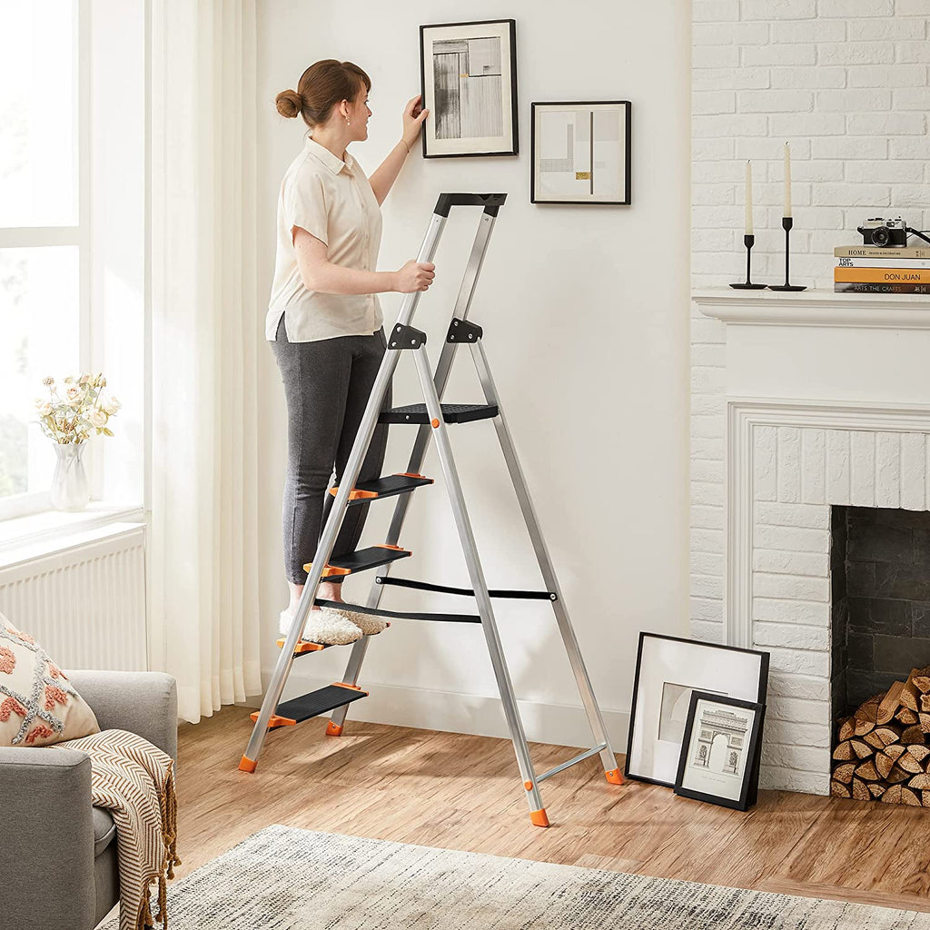 Treppenlade - faltbar - 5 Schritte - Aluminium - bis zu 150 kg