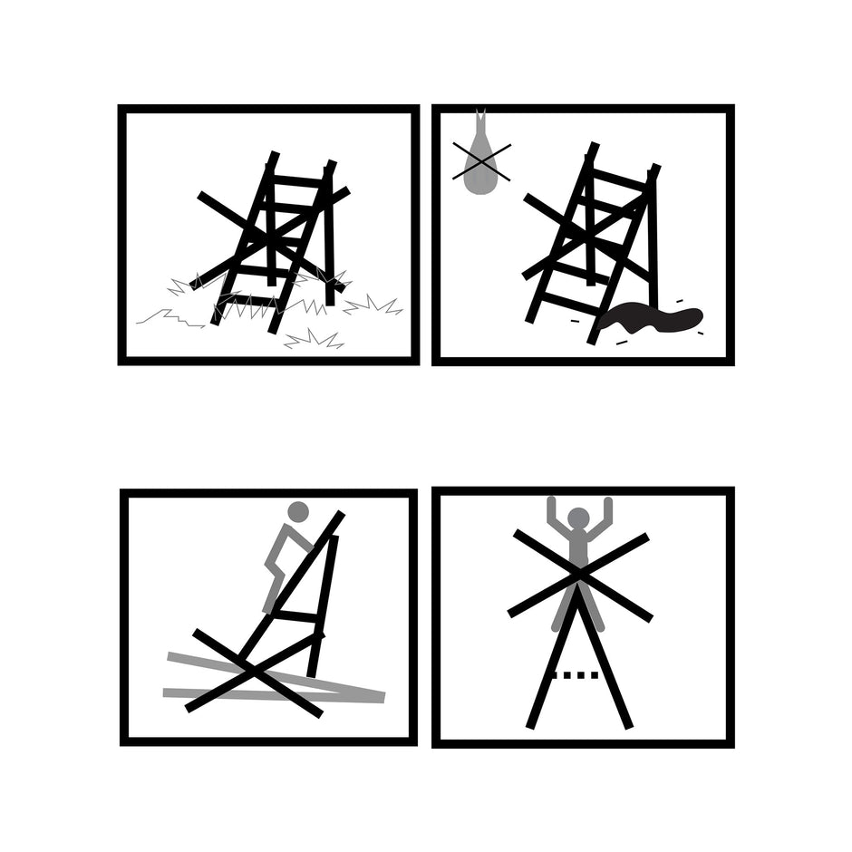 Leiter - Faltleiter - 3 Stufen - Aluminium - Anti -Slip - steuerpflichtig bis zu 150 kg - Orange / Silber