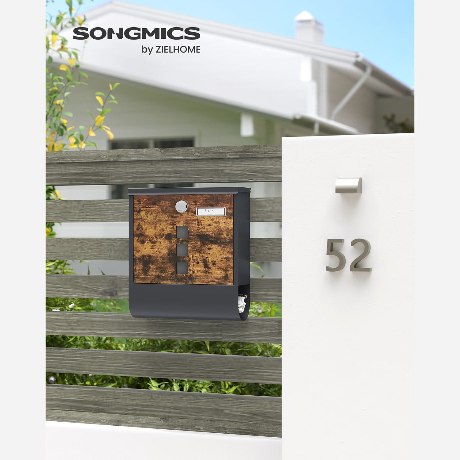 Briefkasten - mit Zeitungsabteil