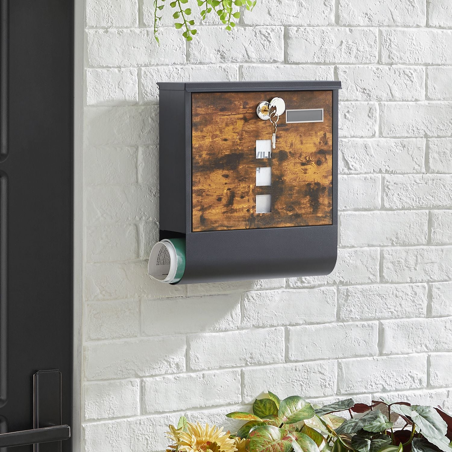 Briefkasten - mit Zeitungsabteil