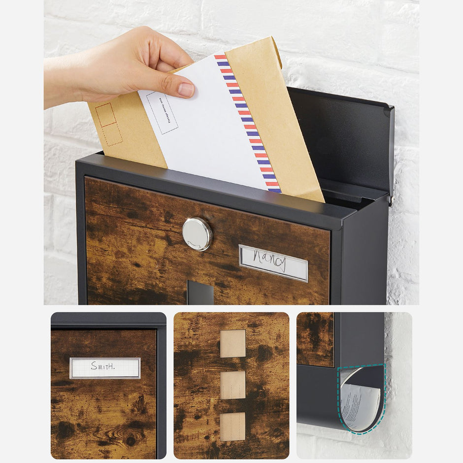 Briefkasten - mit Zeitungsabteil