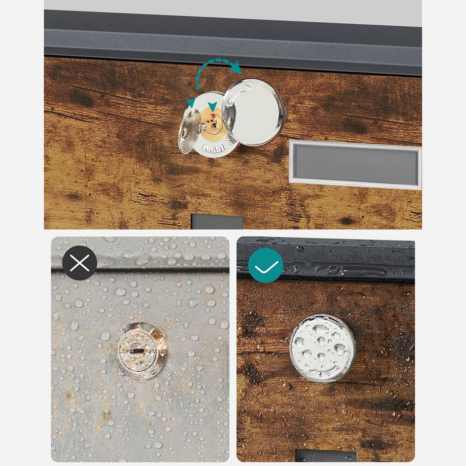 Briefkasten - mit Zeitungsabteil