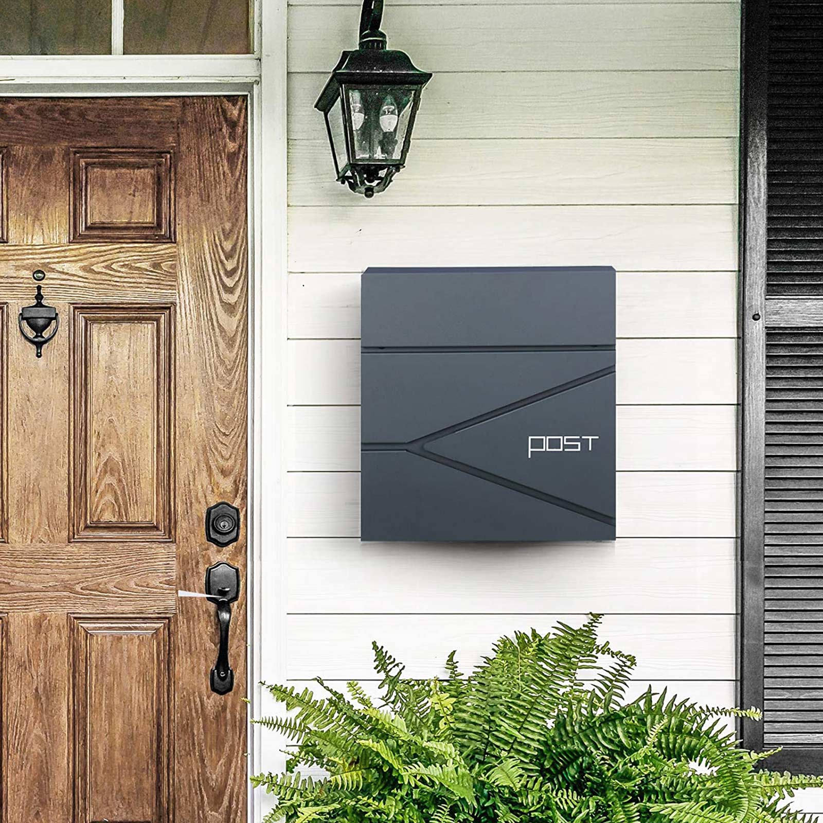 Mailbox - abschließbar - modernes Design - Anthrazit