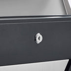 Mailbox - Wandbus - mit Fenster - Edelstahl - Silber / Anthrazit