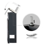 Mailbox - Wandbus - mit Fenster - Edelstahl - Silber / Anthrazit