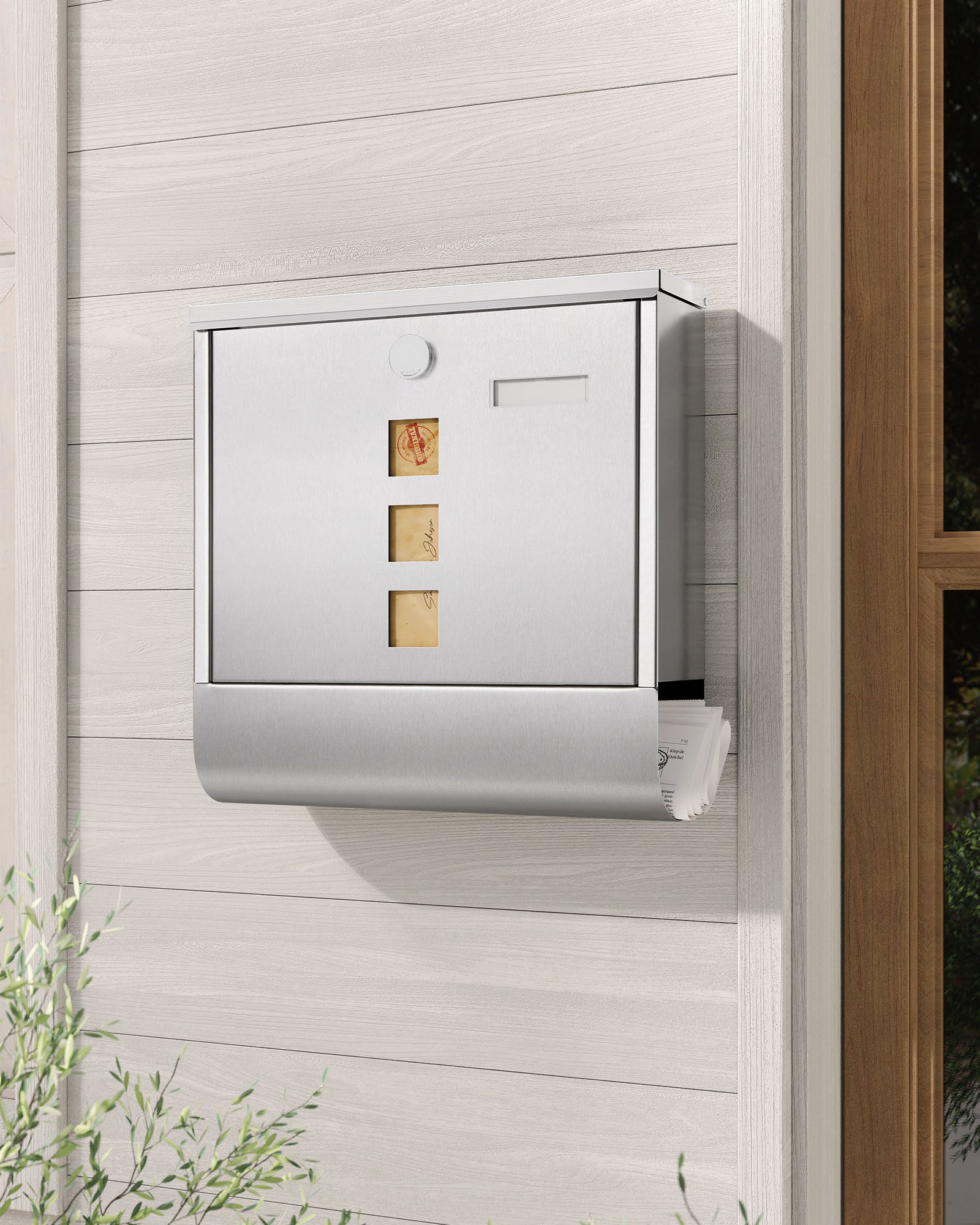 Briefkasten - mit Silberkupferschlitz Zylinder