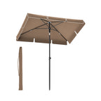 Parasol 200 x 125 cm faltbar und in der Höhe einstellbar