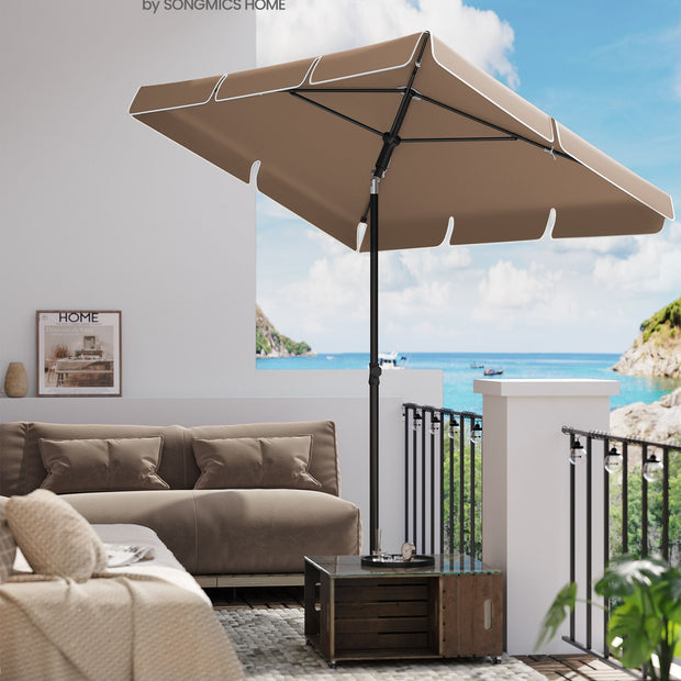 Parasol 200 x 125 cm faltbar und in der Höhe einstellbar