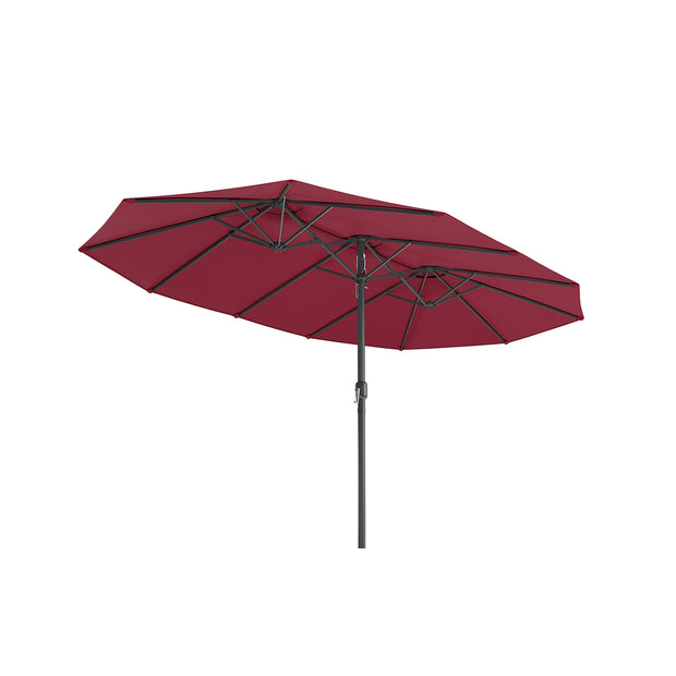 Doppel-Parasol-460 x 270 cm-Pendel- und UV-Schutz