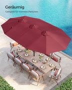 Doppel-Parasol-460 x 270 cm-Pendel- und UV-Schutz