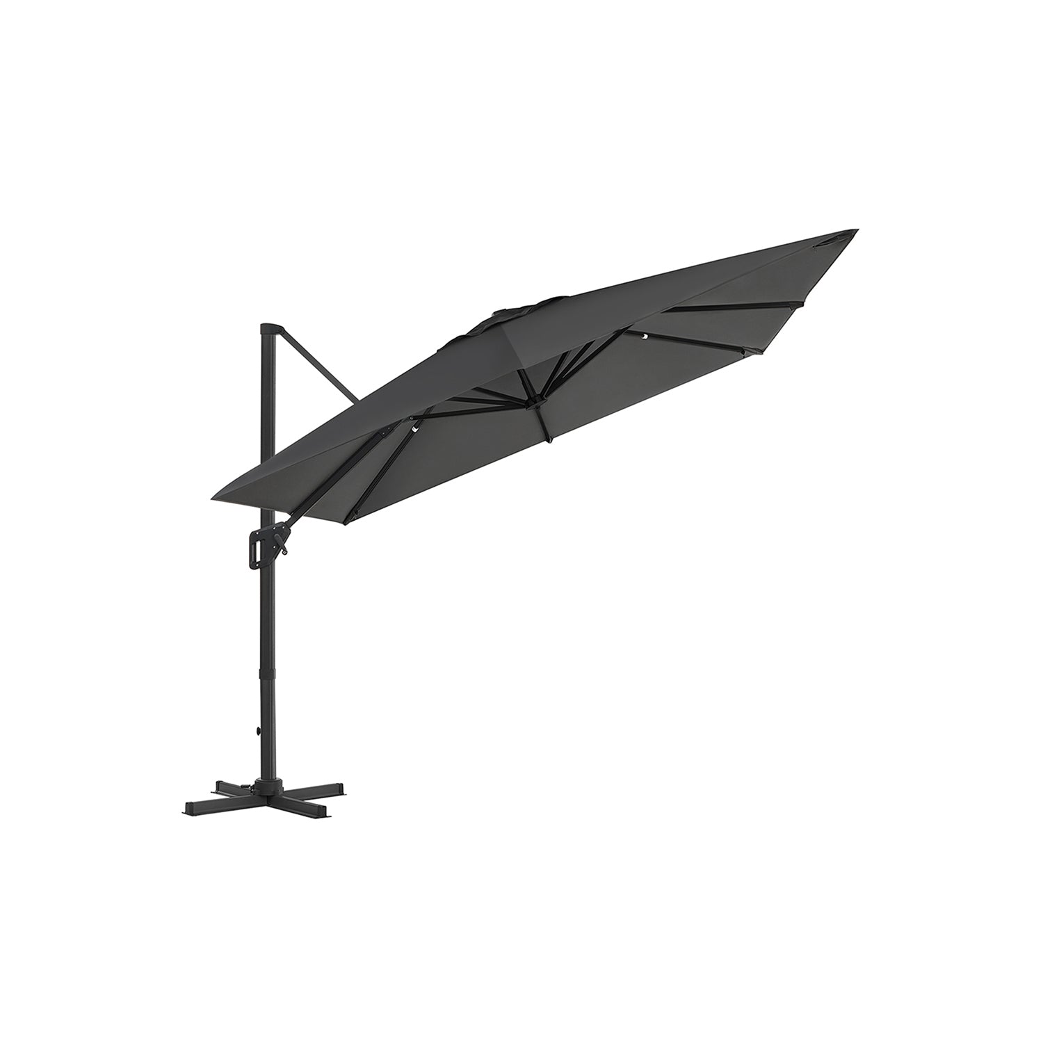 Parasol - 290 × 290 cm - 360 ° Rotatable - mit Standard