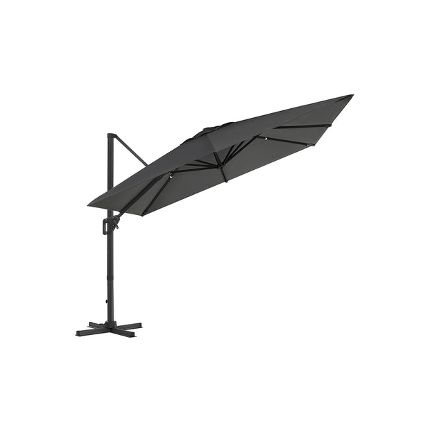 Parasol 290 x 290 cm 360 ° Rotatierbar mit Standard