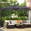 Parasol - 290 × 290 cm - 360 ° Rotatable - mit Standard