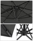 Parasol - 290 × 290 cm - 360 ° Rotatable - mit Standard