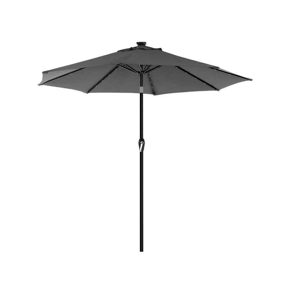 Parasol - mit LED Solar Lighting - Taupe