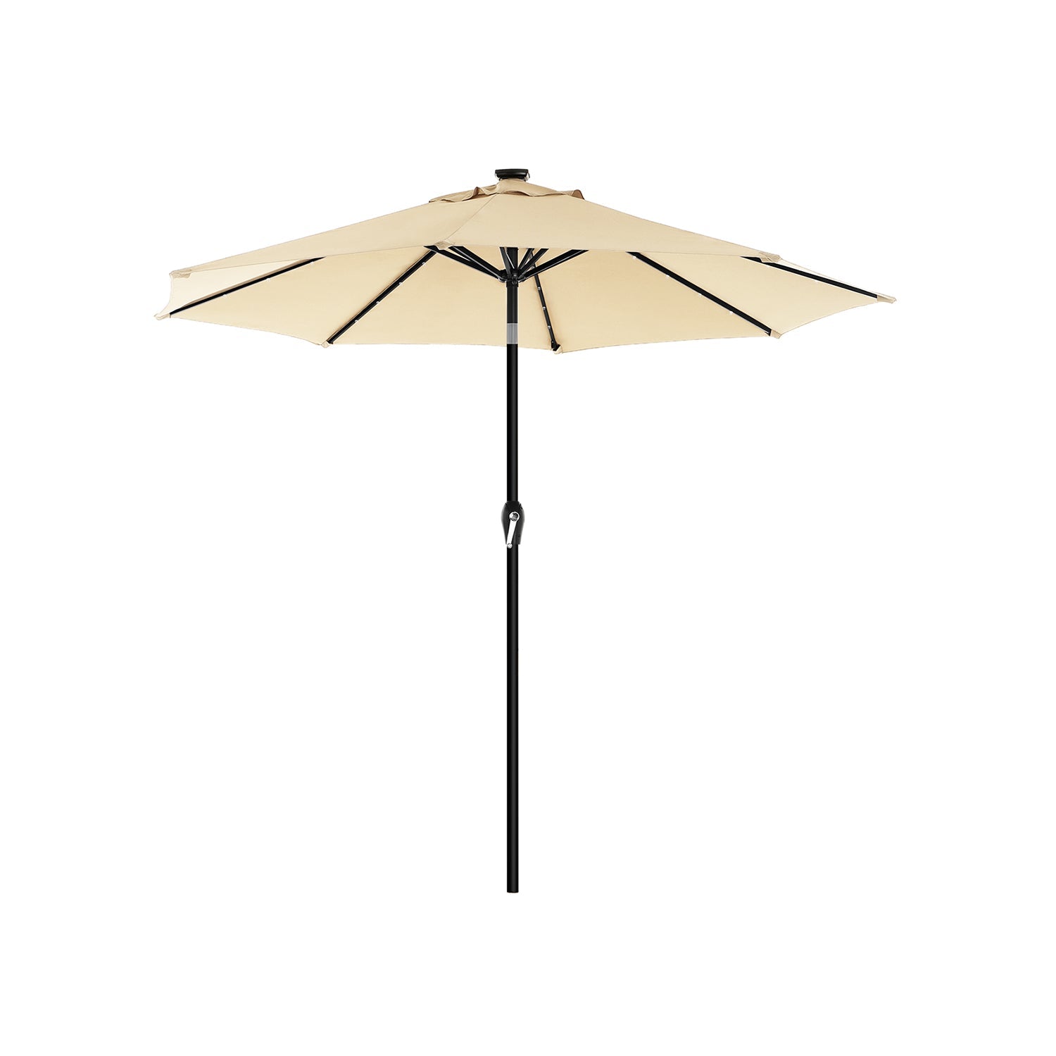 Parasol - mit LED Solar Lighting - Taupe
