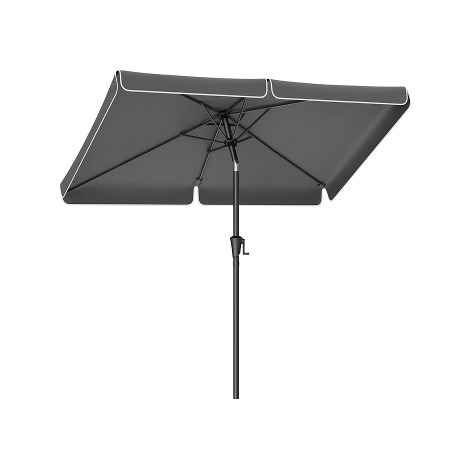 Balkonparasol - 300 x 200 cm - Rechthoekig - Kantelbaar - Grijs