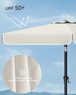 Balkonparasol - 300 x 200 cm - Rechthoekig - Kantelbaar - Beige