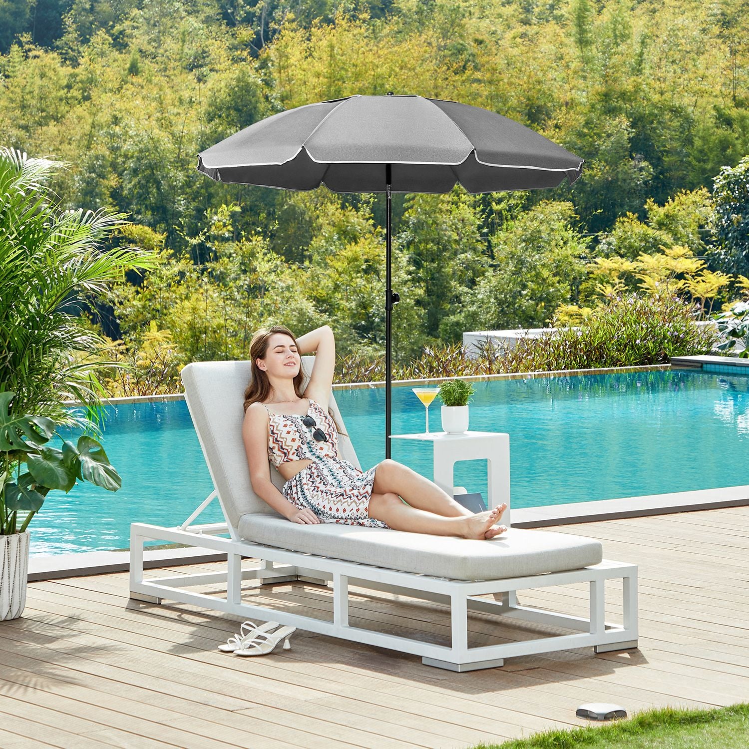 Parasol - 200 cm - Opvouwbaar - UPF 50+ - Met Draagtas
