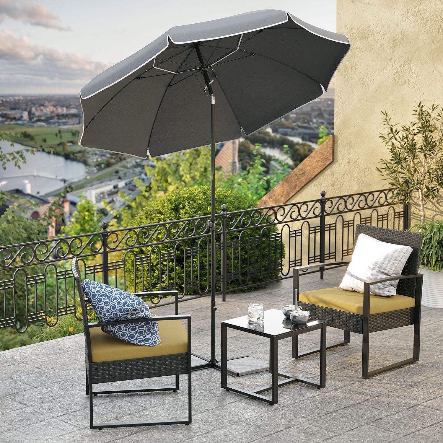 Parasol - 200 cm - Opvouwbaar - UPF 50+ - Met Draagtas