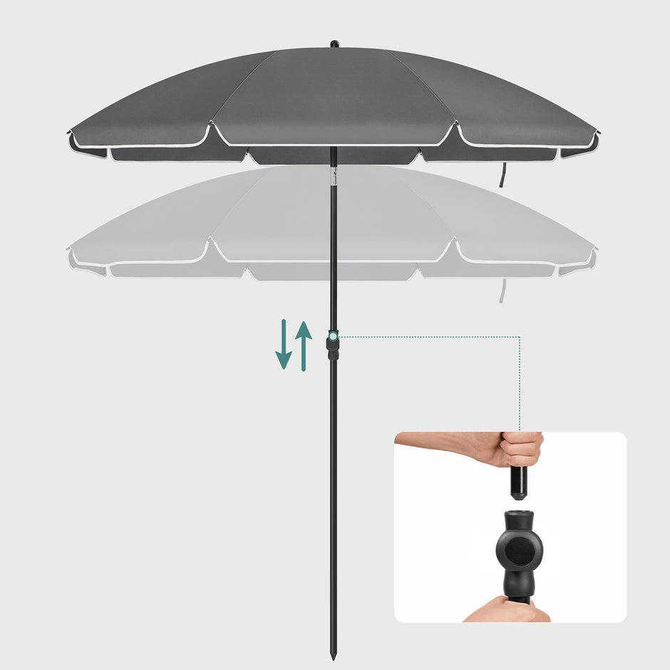 Parasol - 200 cm - Opvouwbaar - UPF 50+ - Met Draagtas
