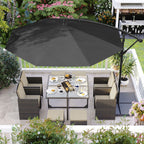 Parasol - mit Kurbel - zum Öffnen und Schließen