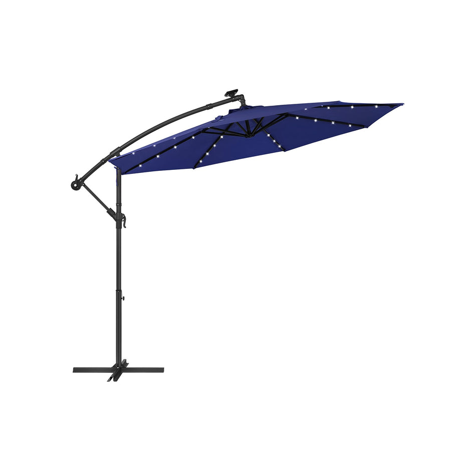 Parasol auf Sonnenenergie mit LED-Beleuchtungs-Modern-Design
