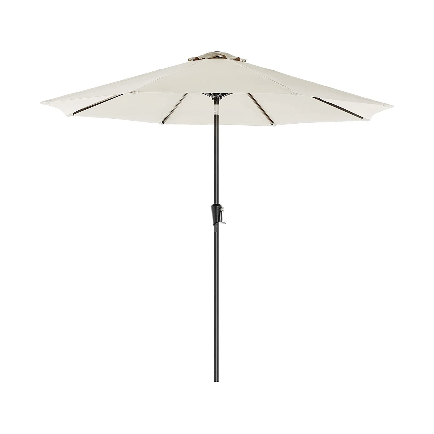 Parasol - Garten Parasol - Ø 270 cm - Neigung - mit Kurbel - Beige