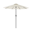 Parasol - Garten Parasol - Ø 270 cm - Neigung - mit Kurbel - Beige