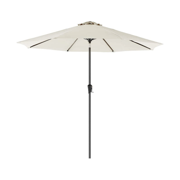 Parasol - Garten Parasol - Ø 270 cm - Neigung - mit Kurbel - Beige