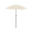 Parasol - Ø 200 cm - achteckig - neigbar mit Kurbel - Taupe