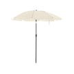 Parasol - Ø 200 cm - achteckig - neigbar mit Kurbel - Taupe