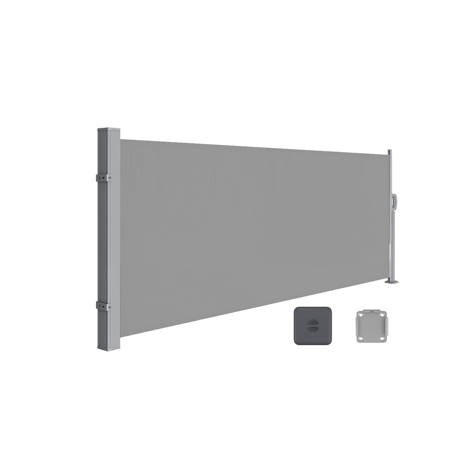 Erweiterbarer Seitendach- 140 x 300 cm- Wind- und Datenschutzschutz