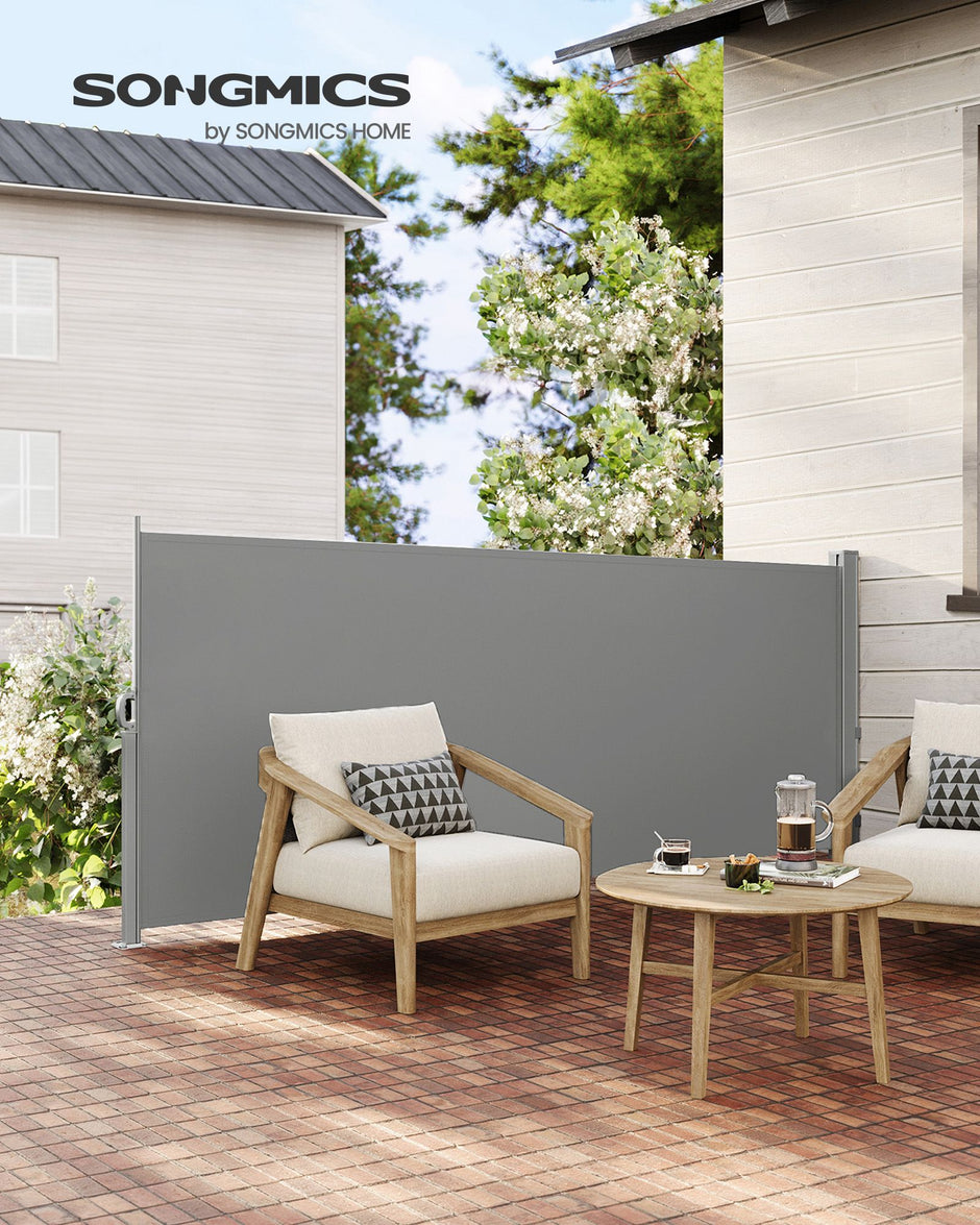 Erweiterbarer Seitendach- 140 x 300 cm- Wind- und Datenschutzschutz