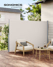 Zijluifel - 180 x 350 cm - Uitschuifbaar - Privacyscherm - Beige